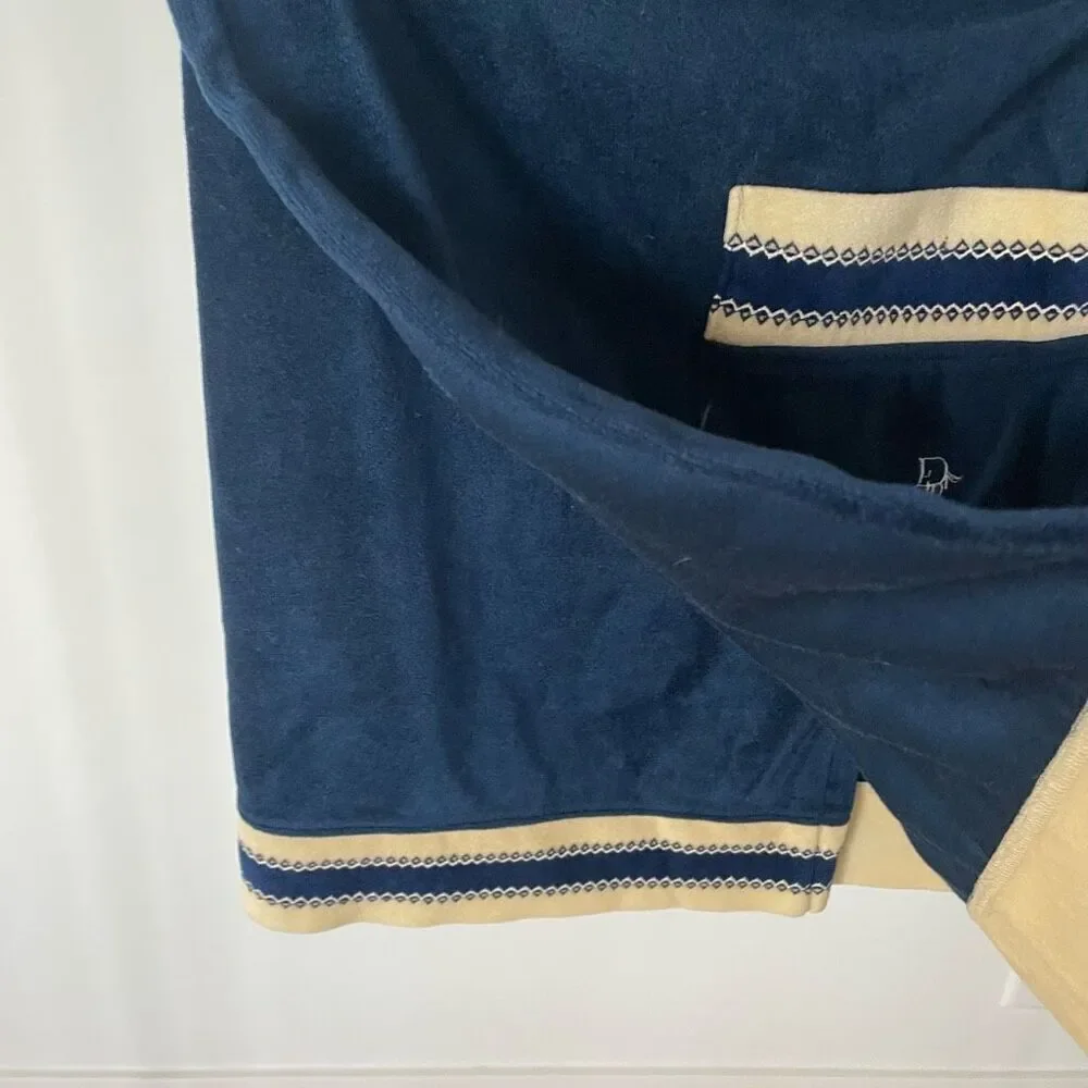 Vintage Christian Dior Velour Robe Skirt